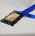 Medalha em vidro 10x6 cm com fita larga